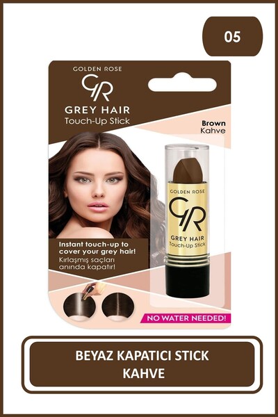 Golden Rose Gray Hair Brow Brown