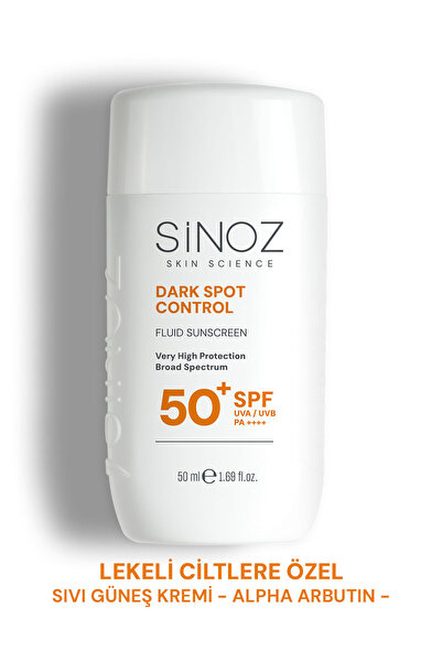 SİNOZ SPF50+ Koyu Cilt Lekelerine Etkili Sıvı Yüz Güneş Kremi-Yeni Nesil Filt...