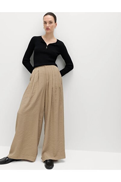 Marks & Spencer Pleat Front Palazzo Trousers