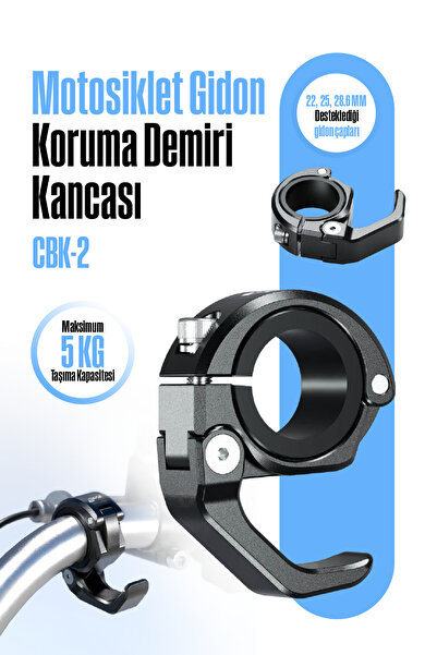 Nukrotech CBK-2 Alüminyum Motosiklet Gidon ve Koruma Demiri Kancası