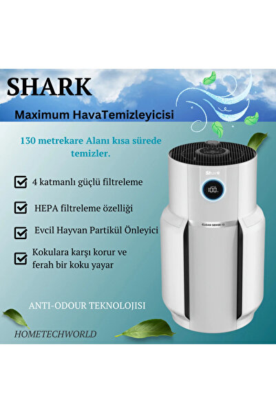 Shark Clean Sense IQ Hava Temizleyicisi MAX