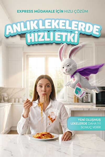 My Rabbit! Ultra Güçlü Çok Amaçlı Leke Çıkarıcı Sprey 750. ML + Çok Amaçlı Oksijenli Toz Leke Çıkarıcı 800 GR