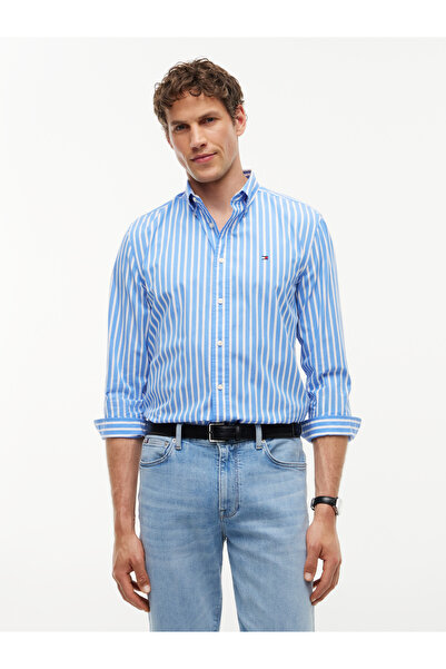Tommy Hilfiger FLEX POPLIN SEASONAL STRIPE SH