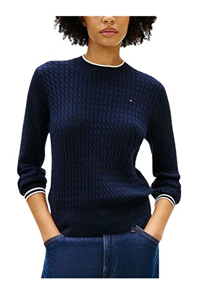 Tommy Hilfiger COTTON CABLE FINE GG C-NK SWT
