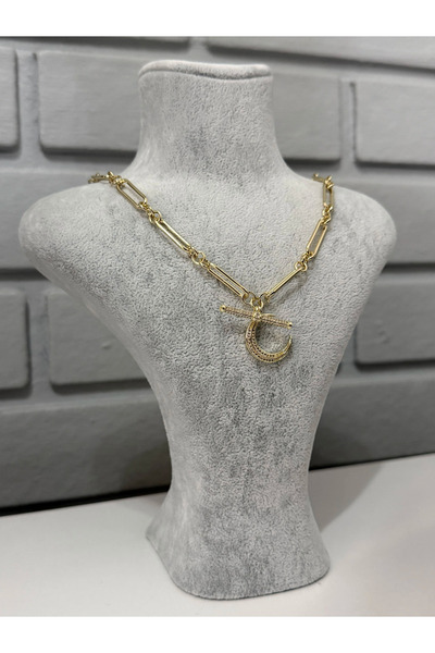 Airelith Jewellery Ataç Zincirli Ay Luxury Kolye
