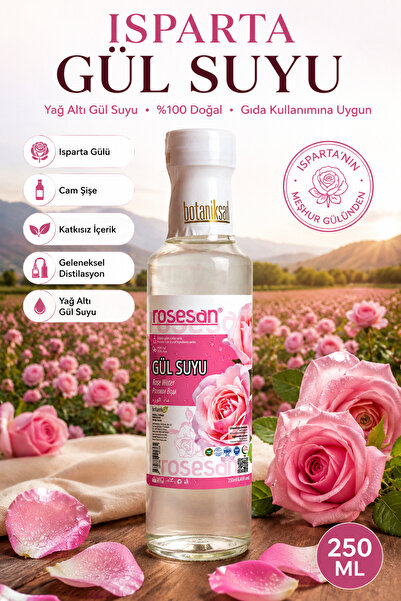 botaniksan Gül Suyu 250ml %100 Doğal