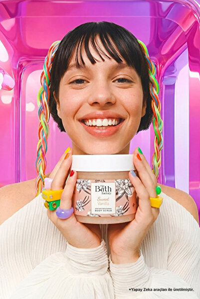THE BATH FACTORY Nemlendirici ve Arındırıcı Sweet Vanilla Vücut Peelingi 300 gr