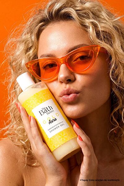 THE BATH FACTORY Nemlendirici ve Besleyici Gold Aura Duş Jeli 400 ml