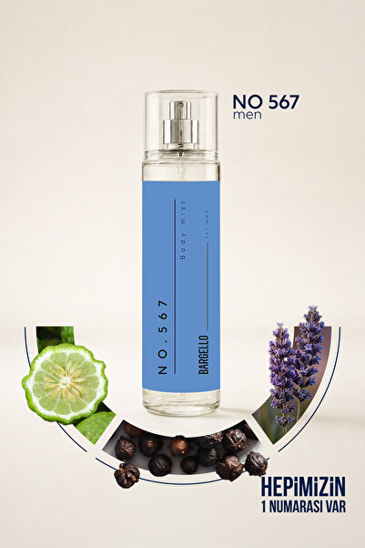 Bargello NO.567 ERKEK BODY MIST 210 ml