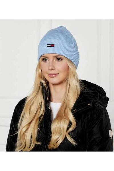 Tommy Jeans Czapka beanie z wydłużoną flagą Tjw