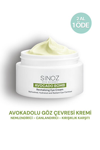 SİNOZ Avokado Bomb Göz Çevresi Bakım Kremi - Nemlendirici Canlandırıcı Kırışı...
