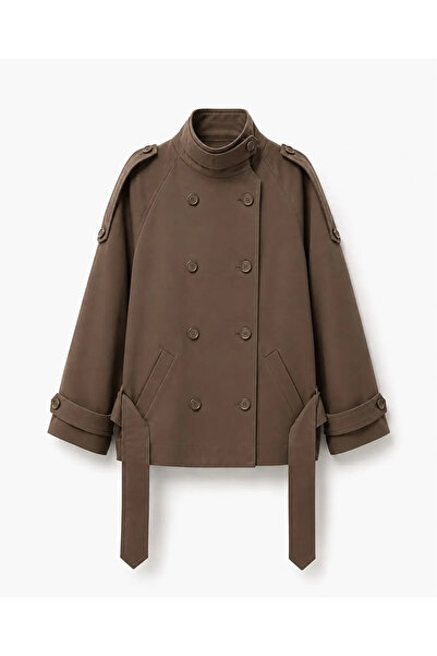 ALLWIN Trench coat premium cu guler înalt