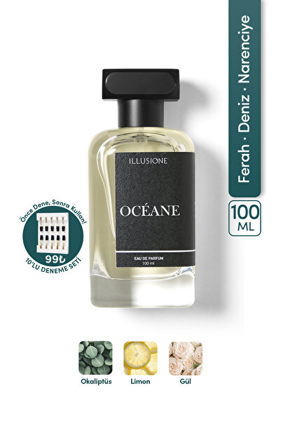 ILLUSIONE FRAGRANCE Océane EDP Erkek Parfüm 100ml | Ferah-deniz-narenciye| Ar...