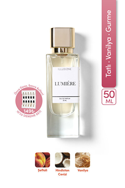 ILLUSIONE FRAGRANCE Lumiére Edp Kadın Parfüm 50ml | Tatlı - Vanilya - Gurme |...