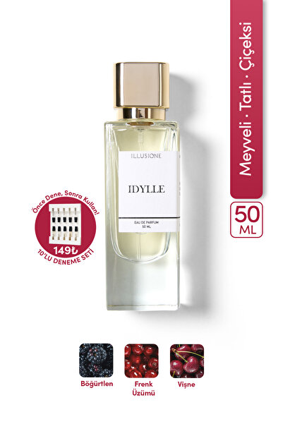 ILLUSIONE FRAGRANCE Idylle Edp Kadın Parfüm 50ml | Meyveli-Şekerli-Çiçeksi | ...