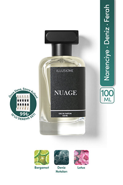 ILLUSIONE FRAGRANCE Nuage Edp Erkek Parfüm 100ml | Narenciye - Marin - Fresh ...