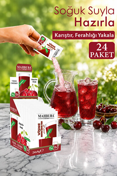 Mahbuba Vişne Aromalı Soğuk Toz Içecek 24x9gr