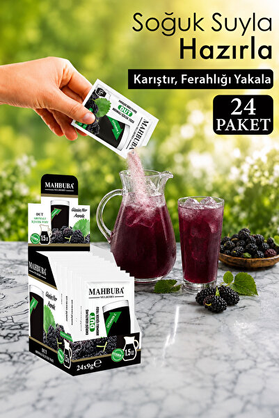 Mahbuba Dut Aromalı C Vitaminli Soğuk Toz Içecek 24x9gr