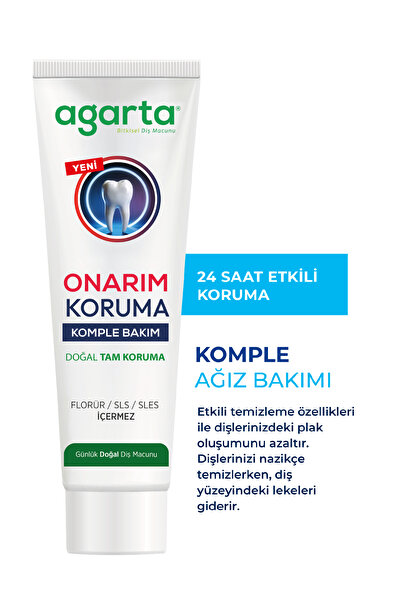 Agarta Doğal Onarım Koruma Komple Bakım Diş Macunu 90 Ml