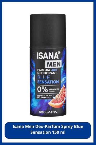 ISANA MEN Deo-Parfüm Sprey Blue Sensation 150 ml
