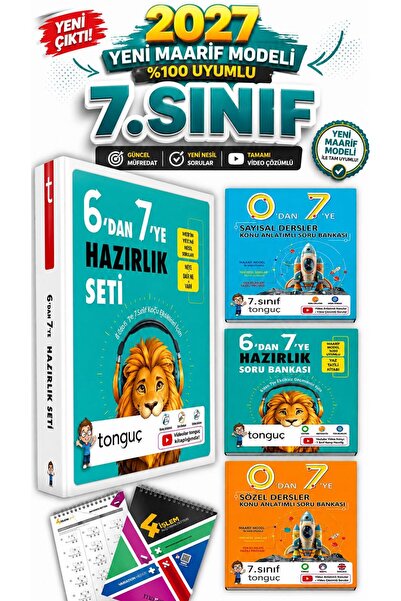 Tonguç Yayınları Tonguç 7.Sınıf 6'dan 7'ye Hazırlık Seti Hediyeli