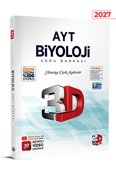 3D Yayınları Ayt Biyoloji Soru Bankası
