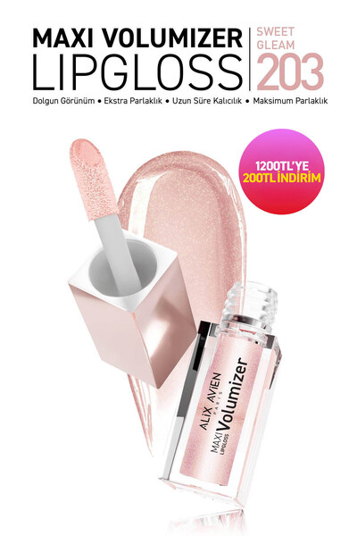 Alix Avien Maxivolumizer Lipgloss 203 - Magical Dust - Kalıcı ve Nemlendirici...