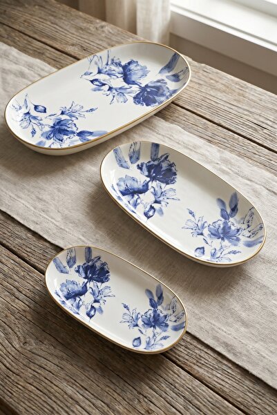ACAR Freesia 3 Piece Boat Plate Set Hca-06715