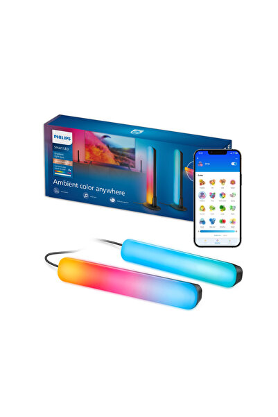 Philips Smart Lighting RGBIC Işık Barı 30 cm - Google Home, Alexa, HomeKit ve...