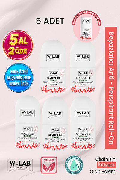 W-Lab Cosmetics Madeleb Roll On 5 Li Set