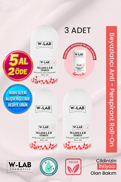 W-Lab Cosmetics W-Lab Madeleb Roll On 3 lü Set