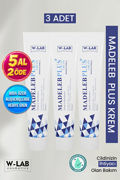 W-Lab Cosmetics W Lab Kozmetik Madeleb Plus Krem 3 Lü Paket