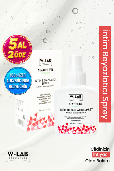 W-Lab Cosmetics İntim Beyazlatıcı Sprey 100 ML Beyazlatıcı Koku, Mantar Önley...
