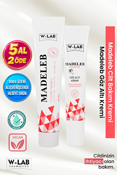 W-Lab Cosmetics Madeleb Krem  40 ml + Madeleb Göz Altı Krem 20 ml Set