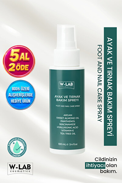 W-Lab Cosmetics Ayak, Tırnak Mantarı, Kaşıntı Ve Koku Önleyici Bakım Spreyi 1...