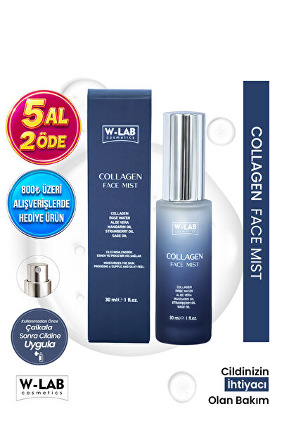W-Lab Cosmetics Collagen Face Mist Cilt Sıkılaştırıcı & Elastikiyet Artırıcı ...
