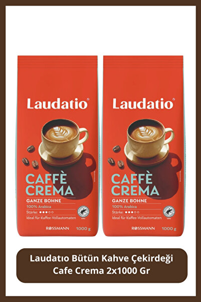 Laudatio Bütün Kahve Çekirdeği Cafe Crema 2x1000 Gr