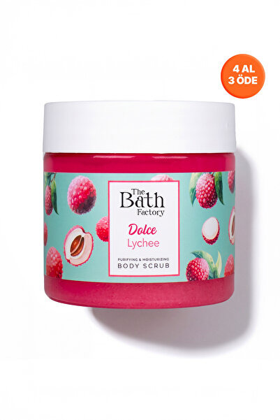 THE BATH FACTORY Nemlendirici Ve Arındırıcı Vücut Peelingi - Liçi Aromalı 300gr