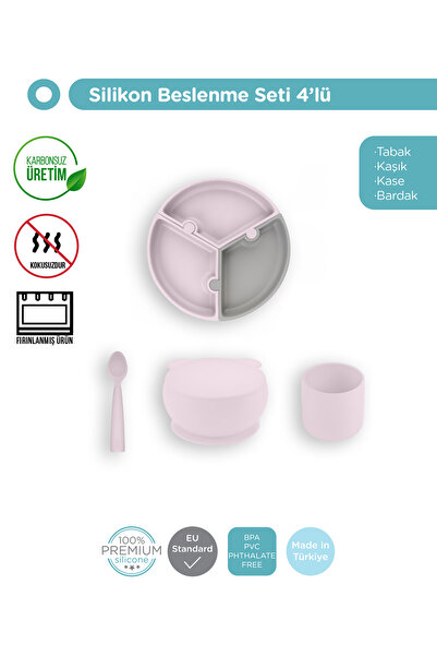 OiOi Puzzle 4 Piece Nutrition Set Misty Lilac