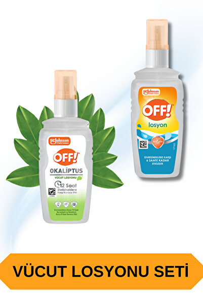 OFF Okaliptus Sinek & Kene Kovucu Losyon ve Sinekkovar Losyon 100ml Set