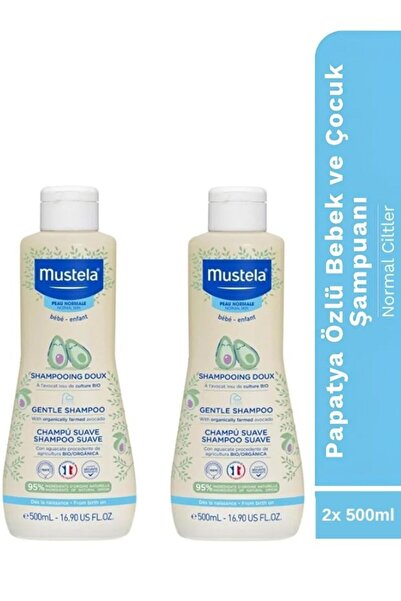 Mustela Gentle Shampoo Papatya Özlü Bebek Şampuanı 500 ml 2 ADET