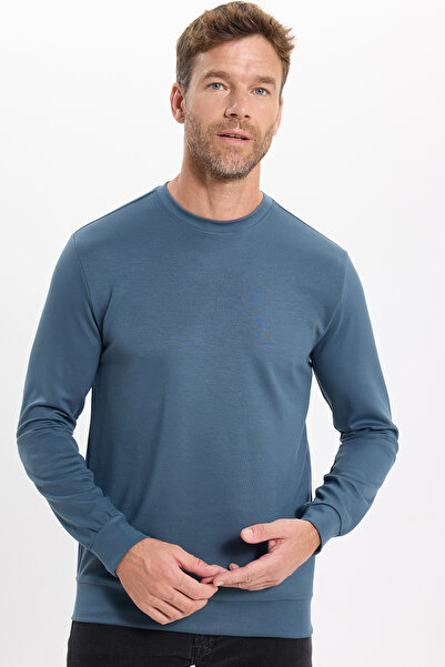 Tudors Men's Relax Fit Comfortable Cut Long Sleeve Extra Soft Modal Fabric Cr...