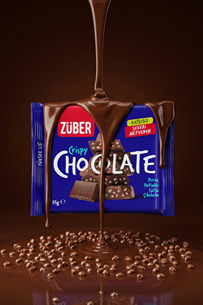 Züber Pirinç Patlaklı Sütlü Çikolata 35g x 6 Adet