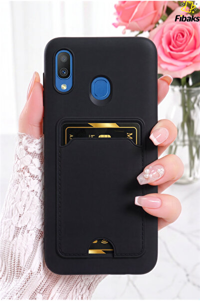 Fibaks Galaxy A50/A30S Kılıf Kamera Korumalı Kartlıklı Cüzdanlı Kırmızı Tuşlu...