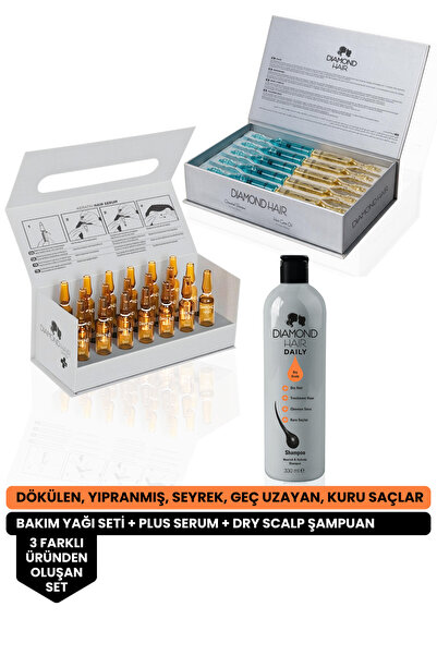DIAMOND HAIR Kuru Saçlar - Dökülen, Aşırı Yıpranmış, Yavaş Uzayan Saçlar Için...