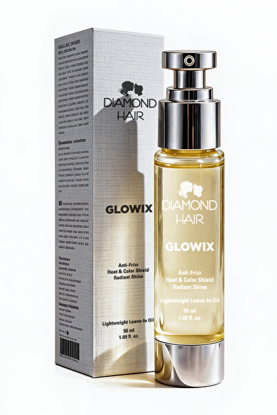 DIAMOND HAIR Hair Oil Heat Protectant Anti-Frizz Shine Moisturizing Condition...
