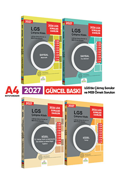 Karakutu Yayınları 2027 LGS 8.Sınıf Çıkmış ve MEB Örnek Sorular Çalışma Kitab...