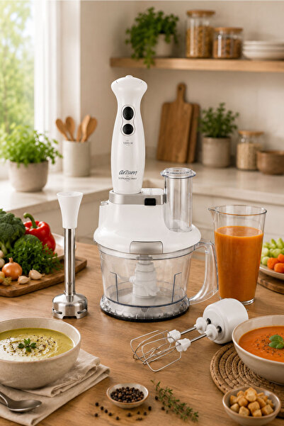 Arzum AR1004 Soprano Max Multi Blender Seti 1000 W, 5 Fonksiyonlu, 1500 ml Do...