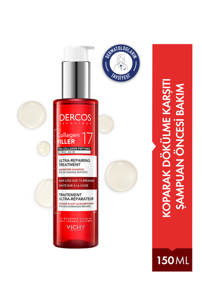 Vichy Dercos Collagen 17 Filler Şampuan Öncesi Bakım 150ml
