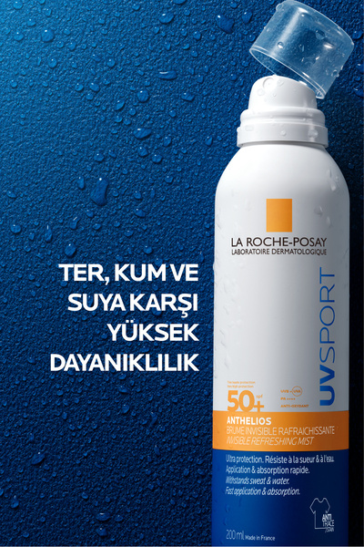 La Roche Posay Anthelios UVSPORT SPF50+ Tüm Cilt Tipleri İçin Uygun Ultra Güçlü Güneş Koruyucu Vücut Spreyi 200 ml